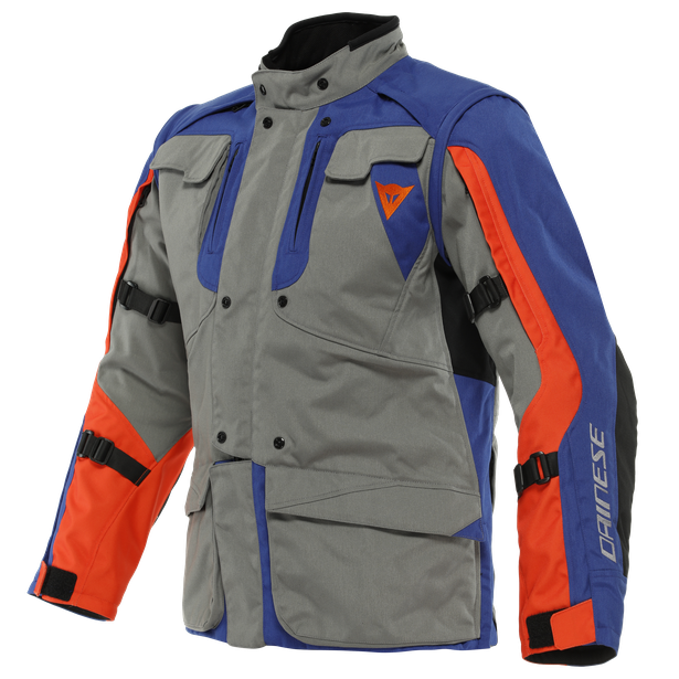 Giacca Dainese Alligator Tex Charcoal-Gray Blu Flame-Orange jacket