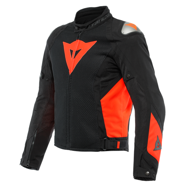 Giacca Dainese Energyca Air Tex Black fluo red jacket