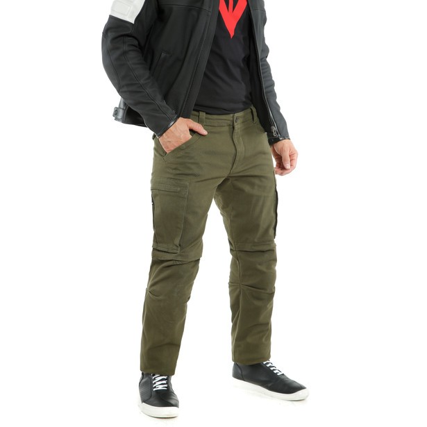 Jeans pantalone moto Dainese Combat Tex verde olive green trouser pants