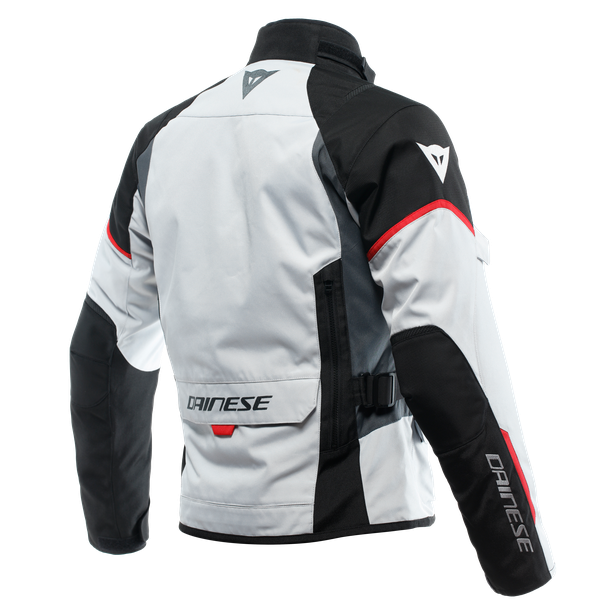 Giacca moto Dainese Tempest 3 D-dry grigio ghiaccio nero rosso Glacier-Gray black lava red sport touring jacket