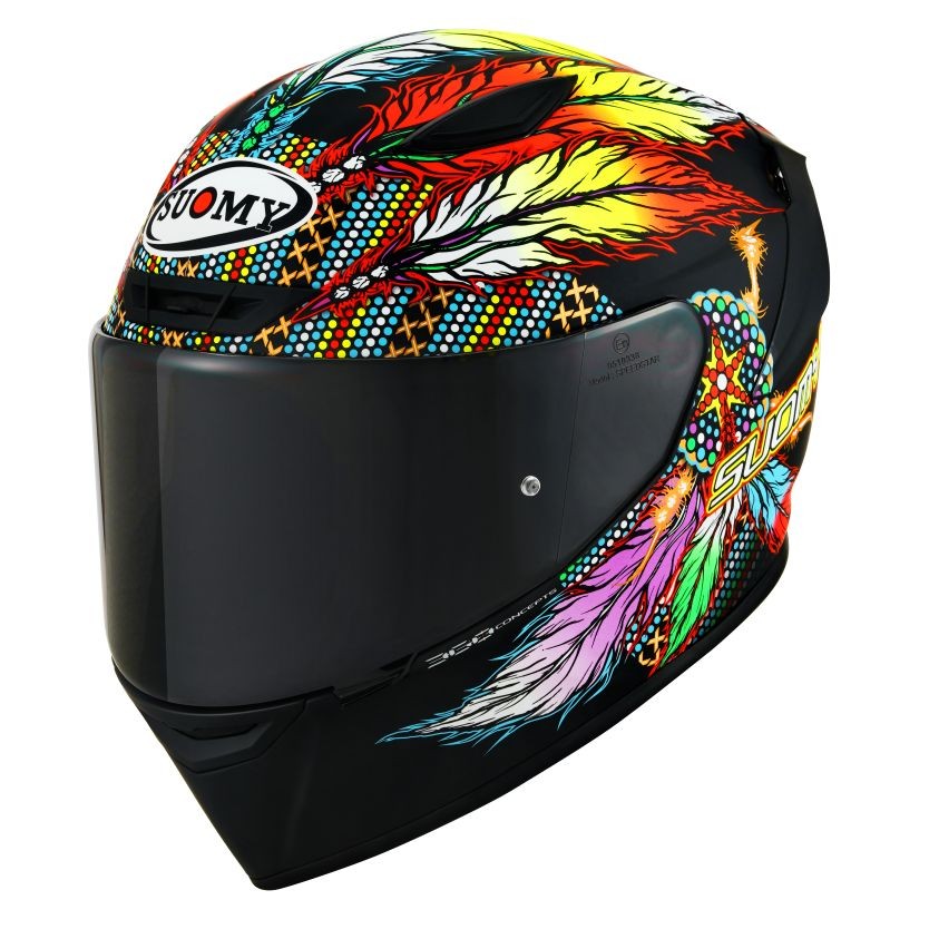 Casco integrale Suomy Track-1 CHIEFTAIN MATT BLACK helmet casque