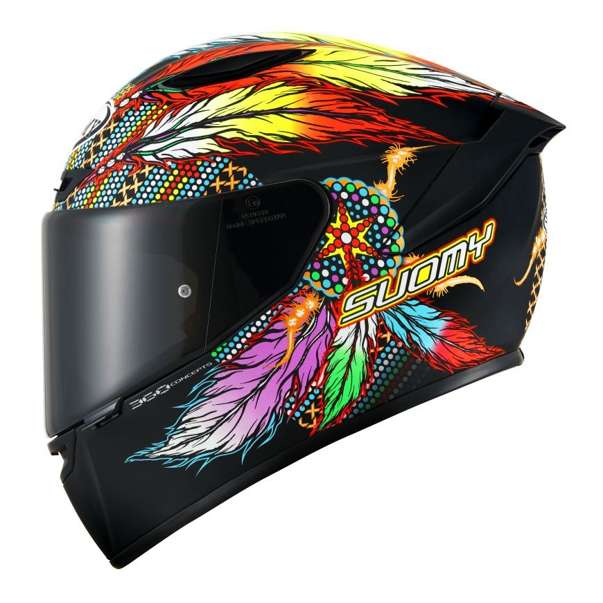 Casco integrale Suomy Track-1 CHIEFTAIN MATT BLACK helmet casque