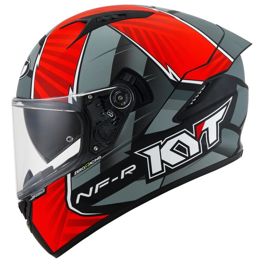 Casco integrale moto KYT NF-R XAVI FORES 2021 REP MAT BLACK RED helmet casque