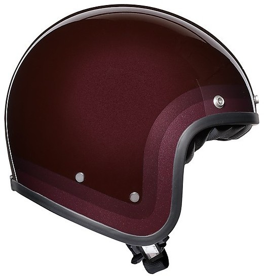 Casco fibra vintage Agv Legends X70 Trofeo rosso red purple fiber Helmet casque