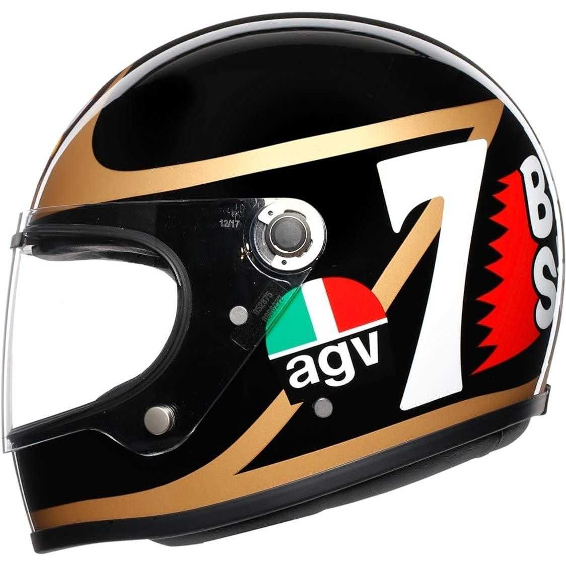 Casco integrale Agv X3000 Barry Sheene limited edition cafe racer fiber Helmet casque