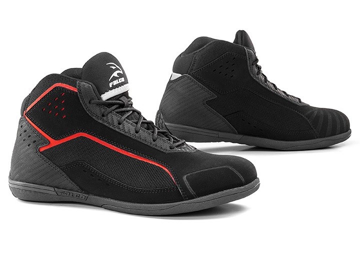 Scarpe moto Falco Speedox nero rosso black red shoes