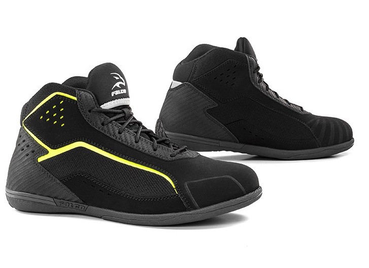 Scarpe moto Falco Speedox nero giallo black yellow shoes