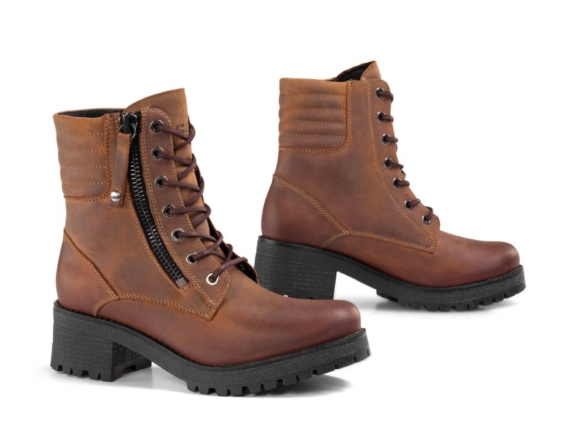 Scarpe moto donna Falco Misty lady marrone brown woman shoes