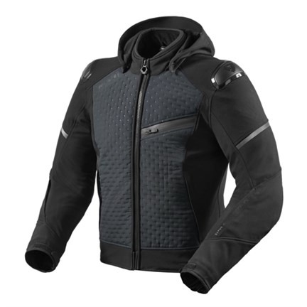 Giacca moto impermeabile Rev'it Iridium h2o nero black jacket