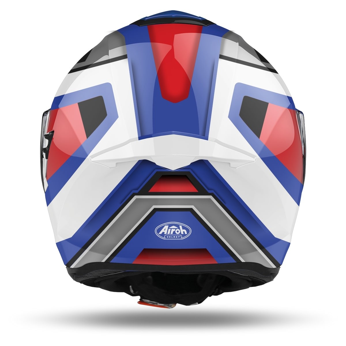 Casco integrale fibra moto Airoh St 501 Square bianco rosso blu white red blu helmet casque