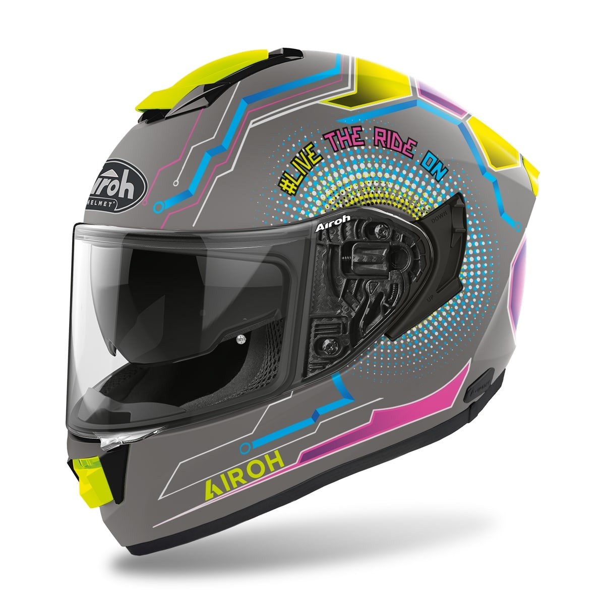 Casco integrale fibra moto Airoh St 501 Power matt helmet casque