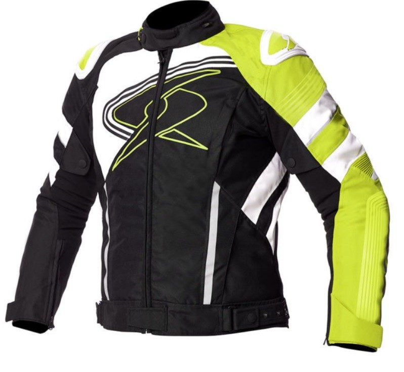 Giacca moto sport touring Spyke Estoril GT nero bianco giallo black white yellow jacket