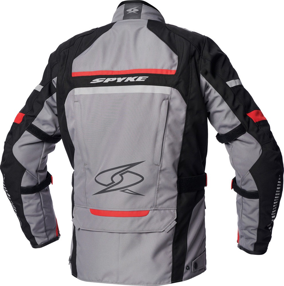Giacca moto touring Spyke Meridian Dry Tecno grigio rosso grey red jacket
