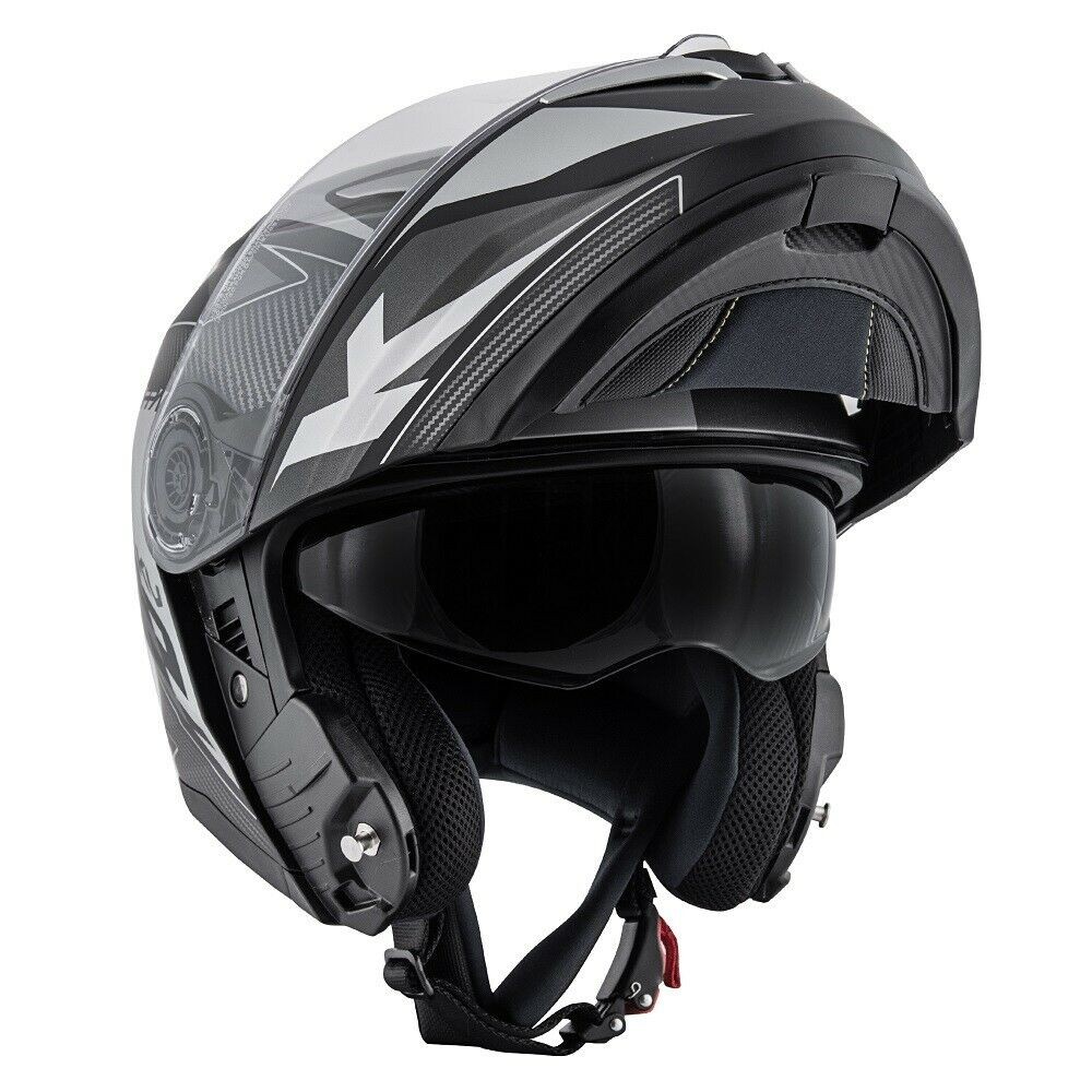 Casco modulare apribile Kappa Kv32 Orlando Mixer nero opaco titanio black mat flip up Helmet