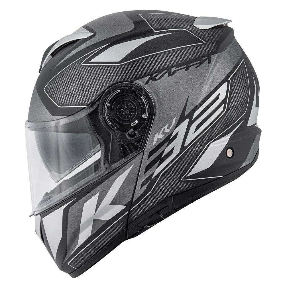 Casco Kappa Kv32 Orlando Mixer nero opaco titanio black mat flip up Helmet