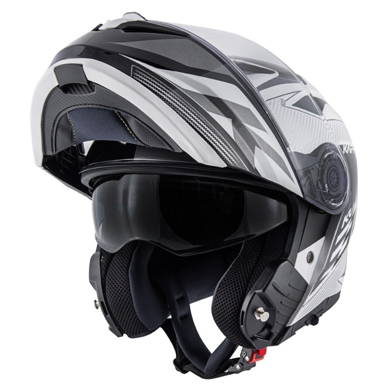 Casco modulare moto Kappa Kv32 Orlando Mixer bianco nero white black flip up Helmet