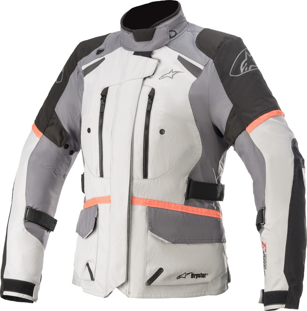 Giacca donna moto touring Alpinestars Stella Andes V3 Drystar grigio chiaro nero ice black lady woman girl jacket