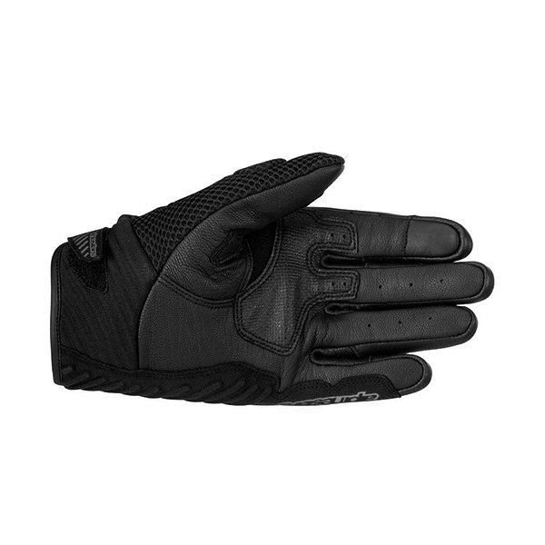 Guanti pelle estivi moto Alpinestars SMX-1 Air nero black leather gloves