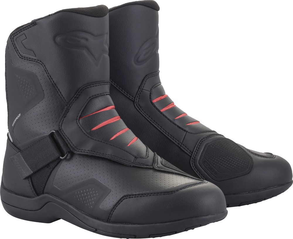 Stivali bassi moto touring Alpinestars Ridge V2 WP nero black waterproof boots