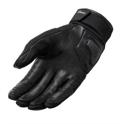 Guanti pelle tessuto Revit Slate h2o nero black leather gloves