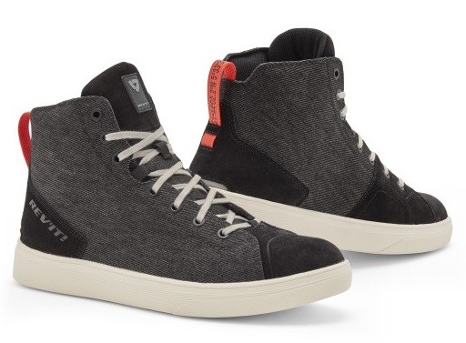 Scarpe moto impermeabili Rev'it Delta H2o nero bianco black waterproof shoes