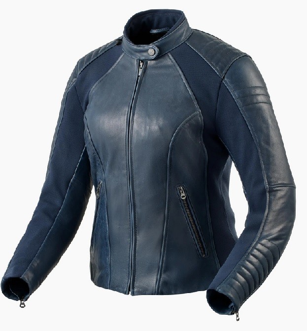 Giacca pelle Revit Coral Blu lady jacket