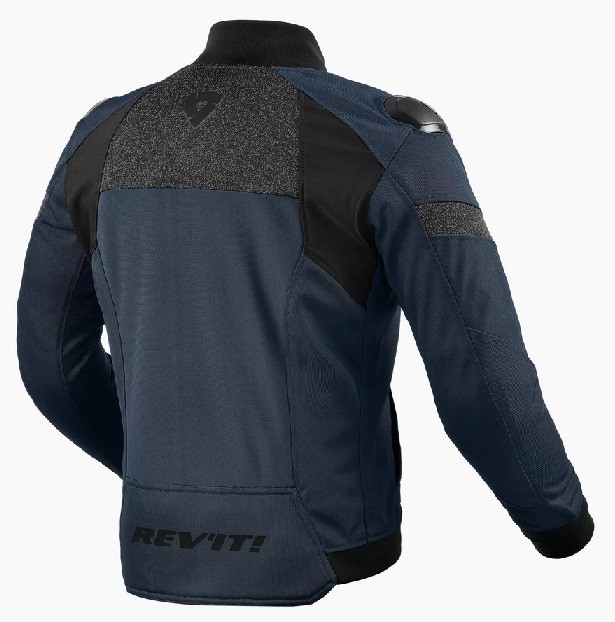 Giacca moto impermeabile Revit Action h2o blu jacket