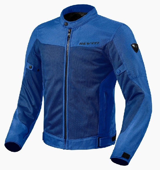 Giacca moto estiva traforata Rev'it Eclipse blu chiaro blue mesh perforated summer jacket
