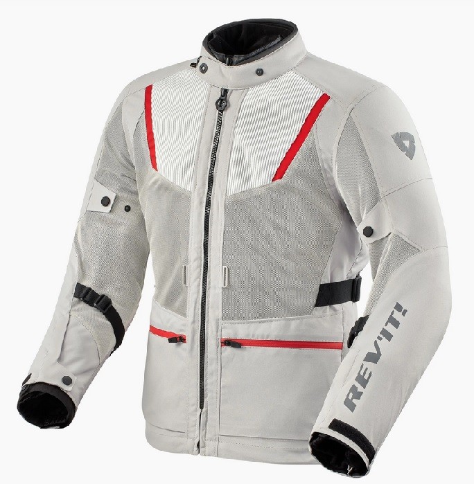 Giacca moto touring Rev'it Levante 2 grigio chiaro silver jacket