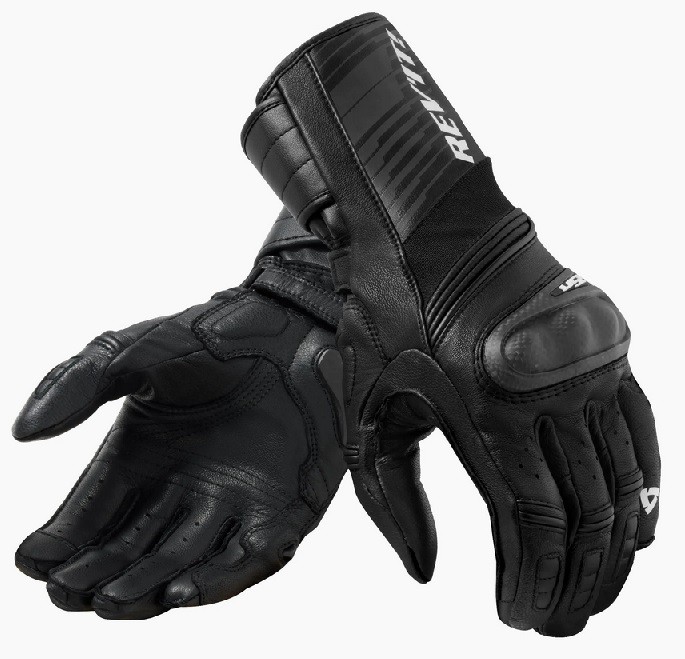 Guanti pelle sportivi Revit RSR 4 nero black leather gloves