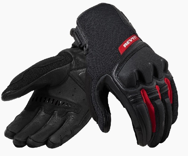 Guanti Revit Duty black red gloves