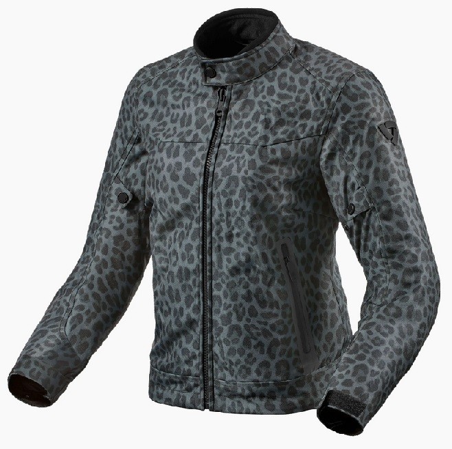 Giacca donna Rev’it Shade h2o dark grey leopard lady jacket