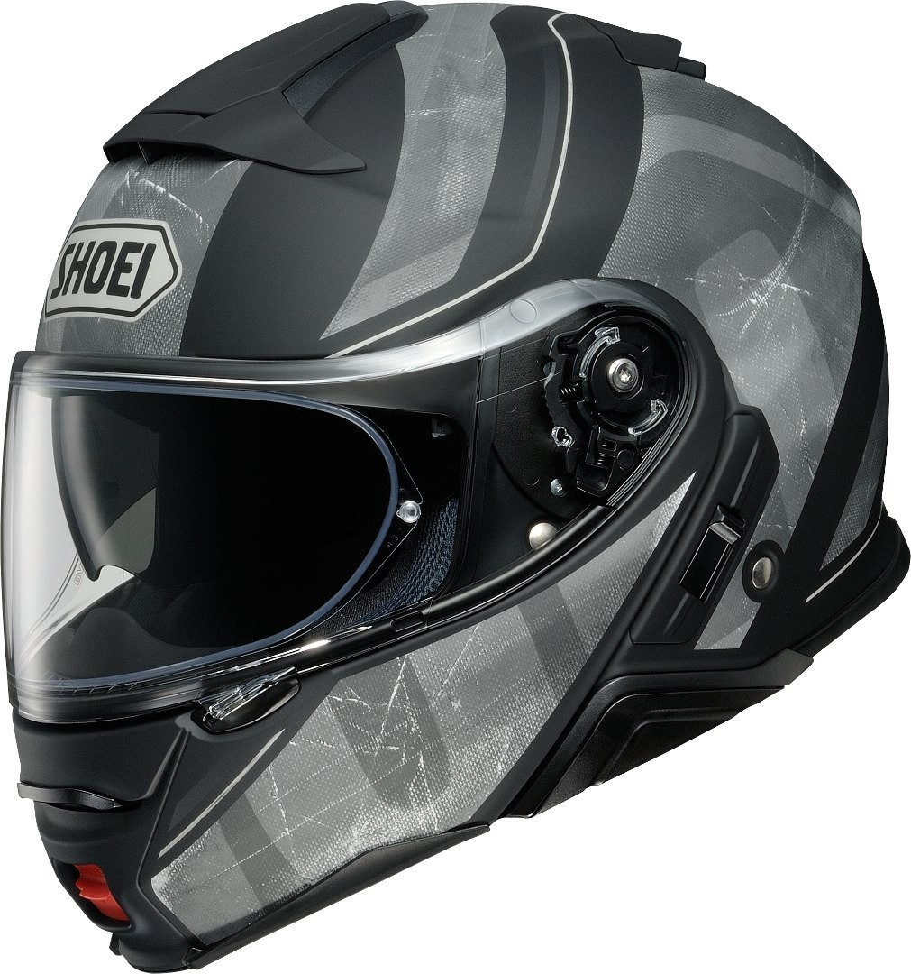 Casco modulare moto Shoei Neotec 2 Jaunt Tc-5 nero grigio black grey flip up helmet casque