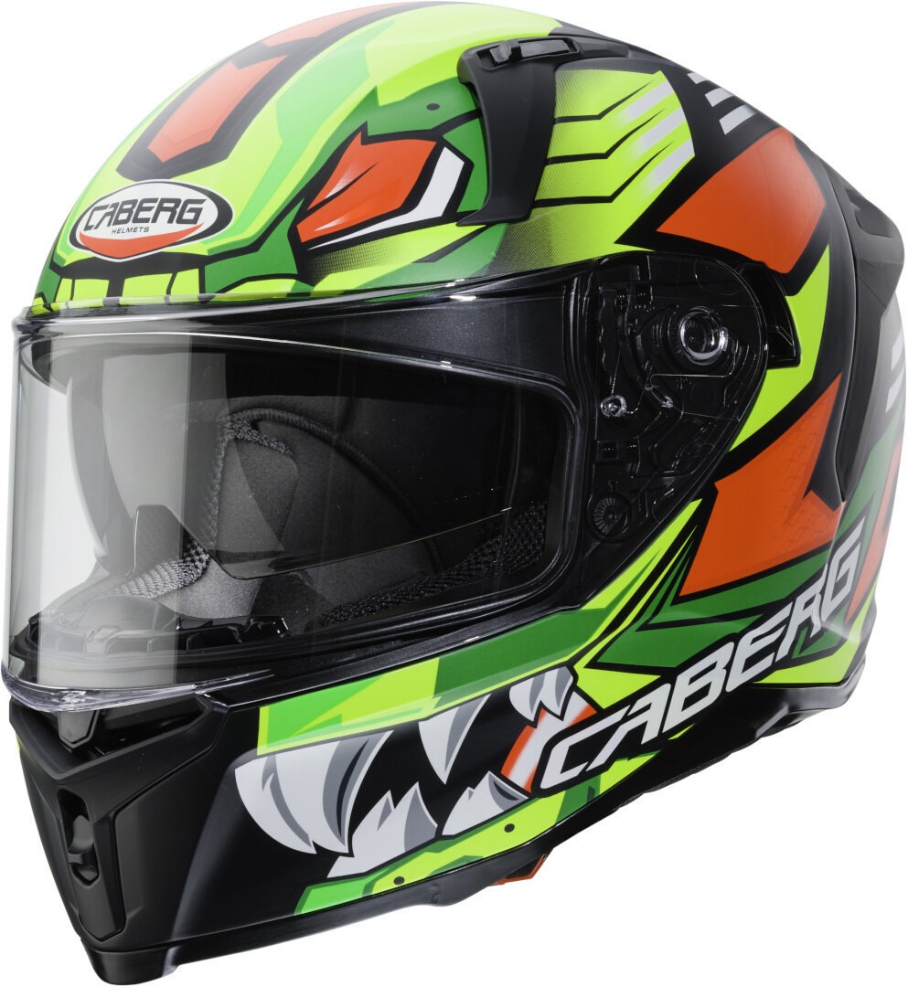 Casco integrale moto Avalon Giga nero rosso giallo black red yellow helmet casque
