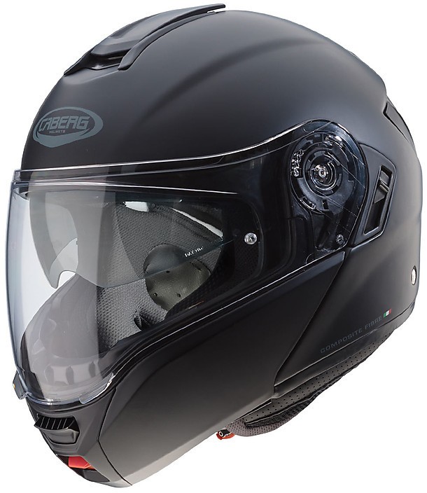 Casco moto modulare Caberg Levo nero opaco black matt flip up helmet casque
