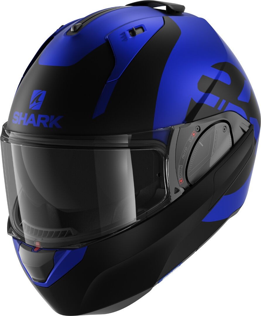 Casco Shark Evo Es Kedje Mat blu black helmet casque
