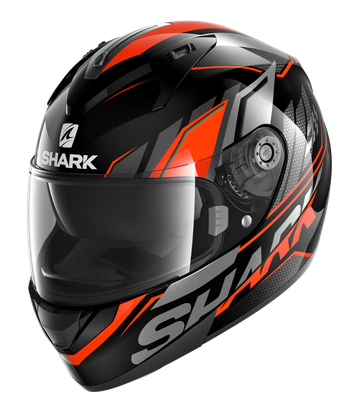 Casco integrale moto Shark Ridill 1.2 Phaz black orange helmet