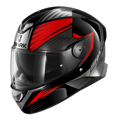 Casco integrale Shark Skwal 2 HALLDER Black Red Anthracite helmet casque