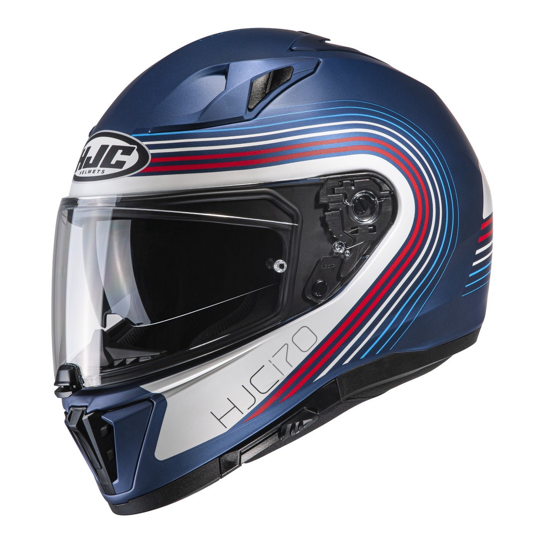 Casco integrale moto Hjc I70 Surf MC21 blu rosso helmet casque