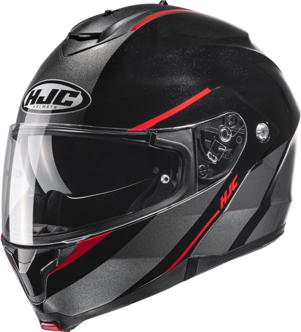 Casco modulare apribile Hjc C91 Tero rosso red MC1 flip up helmet casque