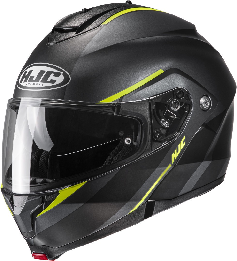 Casco modulare apribile Hjc C91 Tero giallo MC23 flip up helmet casque