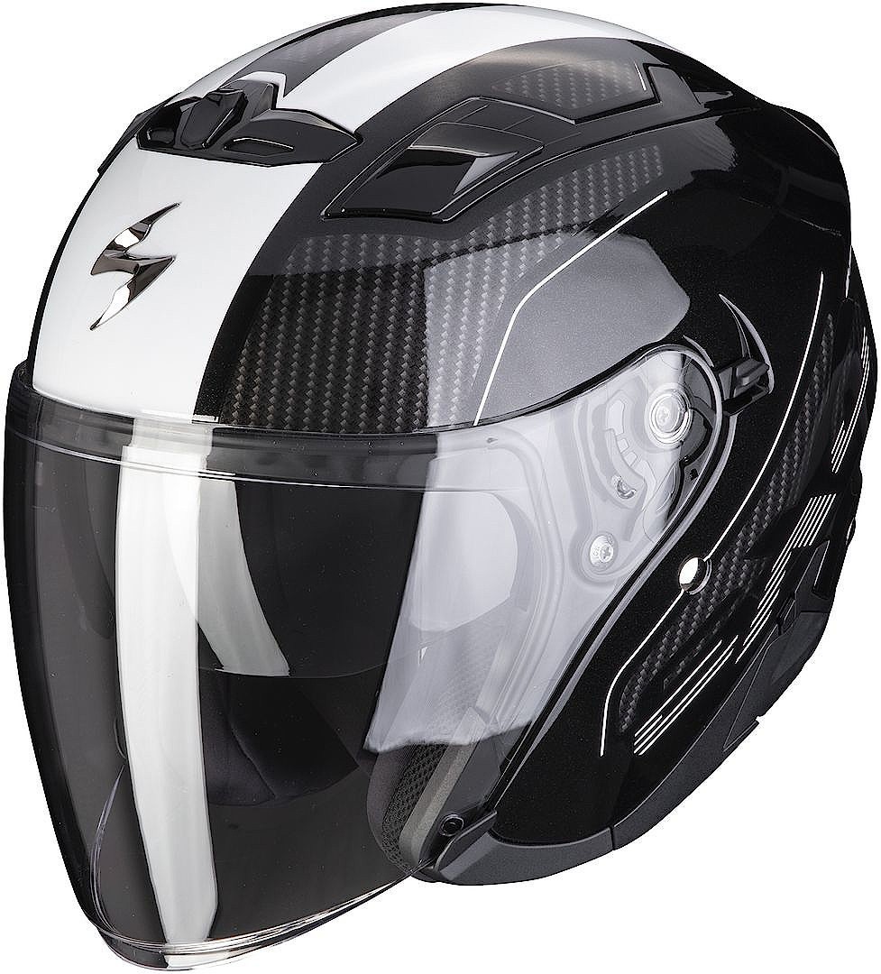 Casco jet Scorpion Exo 230 Condor nero bianco black white helmet casque