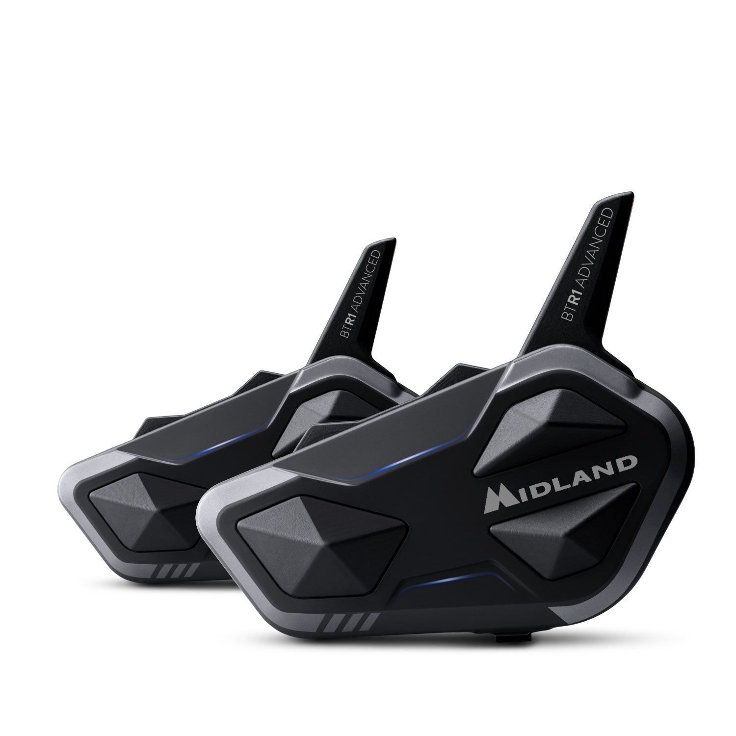 Interfono moto bluetooth Midland BTR1 Advanced doppio Twin Pack coppia per due caschi