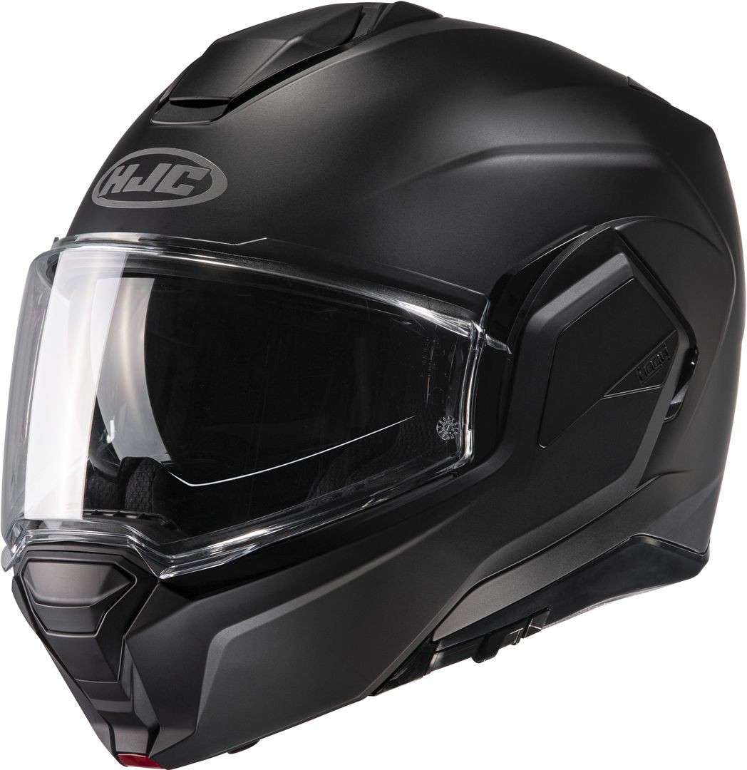 Casco modulare reversibile Hjc I100 nero opaco black matt flip up reverse helmet casque