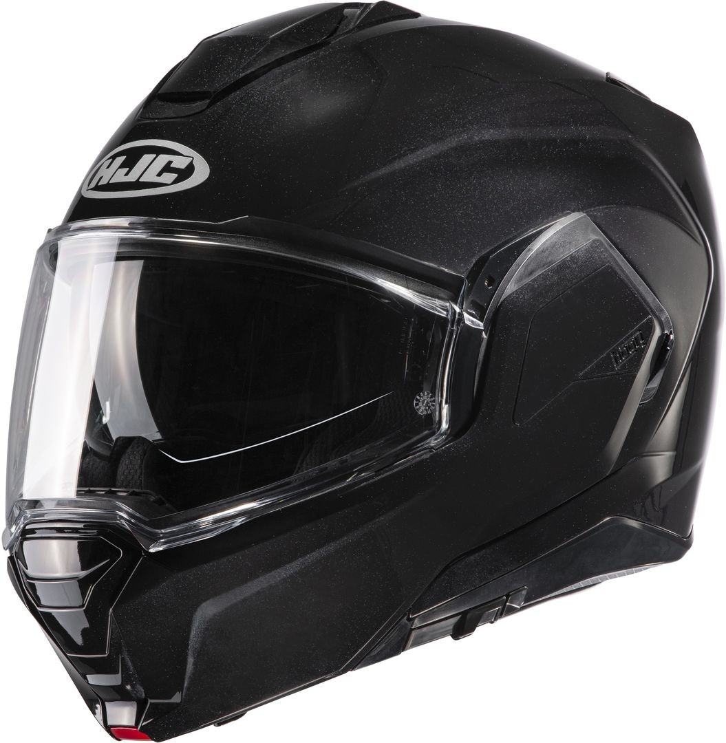 Casco modulare reversibile Hjc I100 nero lucido metal black flip up reverse helmet casque