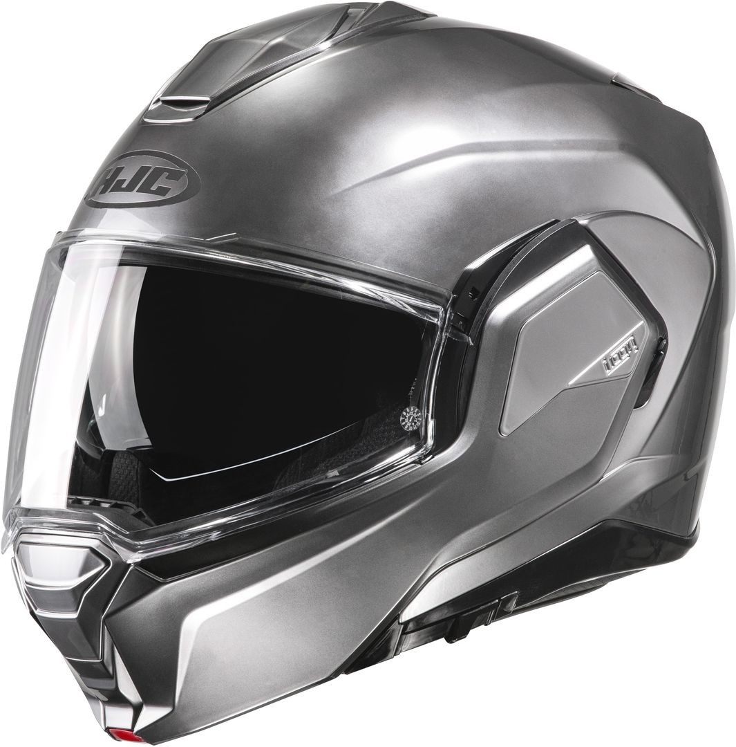 Casco modulare reversibile Hjc I100 Hyper silver flip up reverse helmet casque