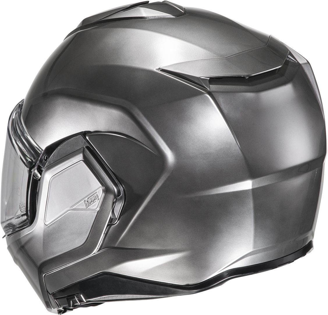 Casco modulare reversibile Hjc I100 Hyper silver flip up reverse helmet casque