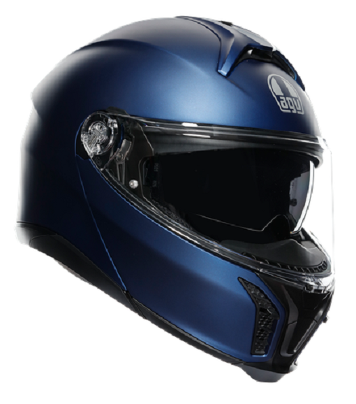 Casco modulare fibra moto Agv TourModular galassia blu opaco matt flip up helmet casque