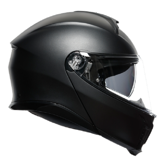 Casco modulare fibra moto Agv TourModular nero opaco black matt flip up helmet casque