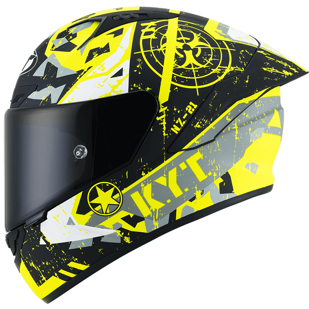Casco integrale KYT NZ RACE Blazing Yellow helmet